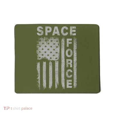Space Force Grunge Flag Mousepad