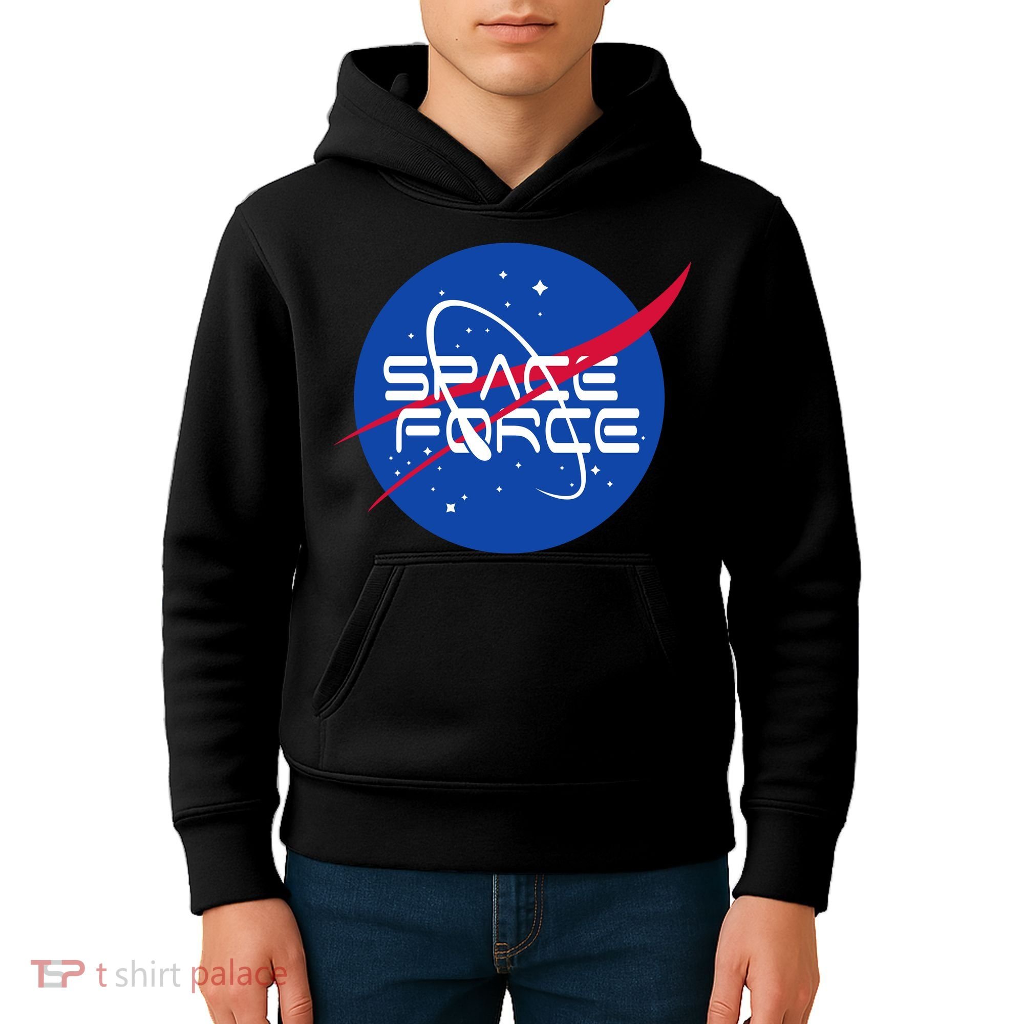 Space Force USA United States Logo Kids Hoodie