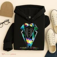 Space Galaxy Tuxedo Hoodie thumb 4