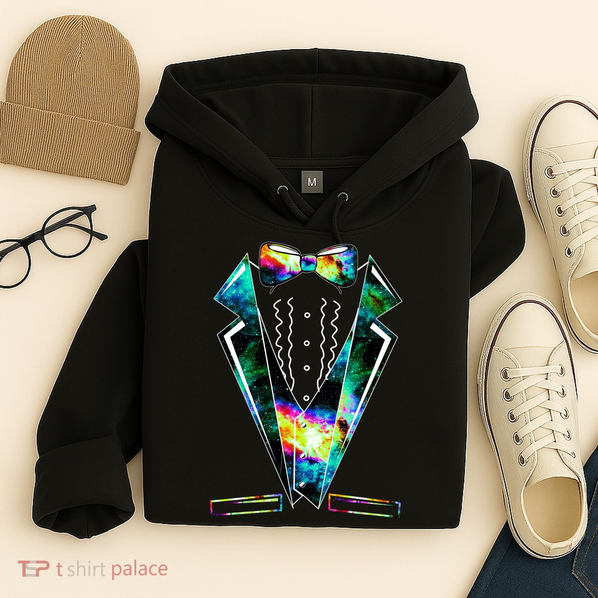 Space Galaxy Tuxedo Hoodie