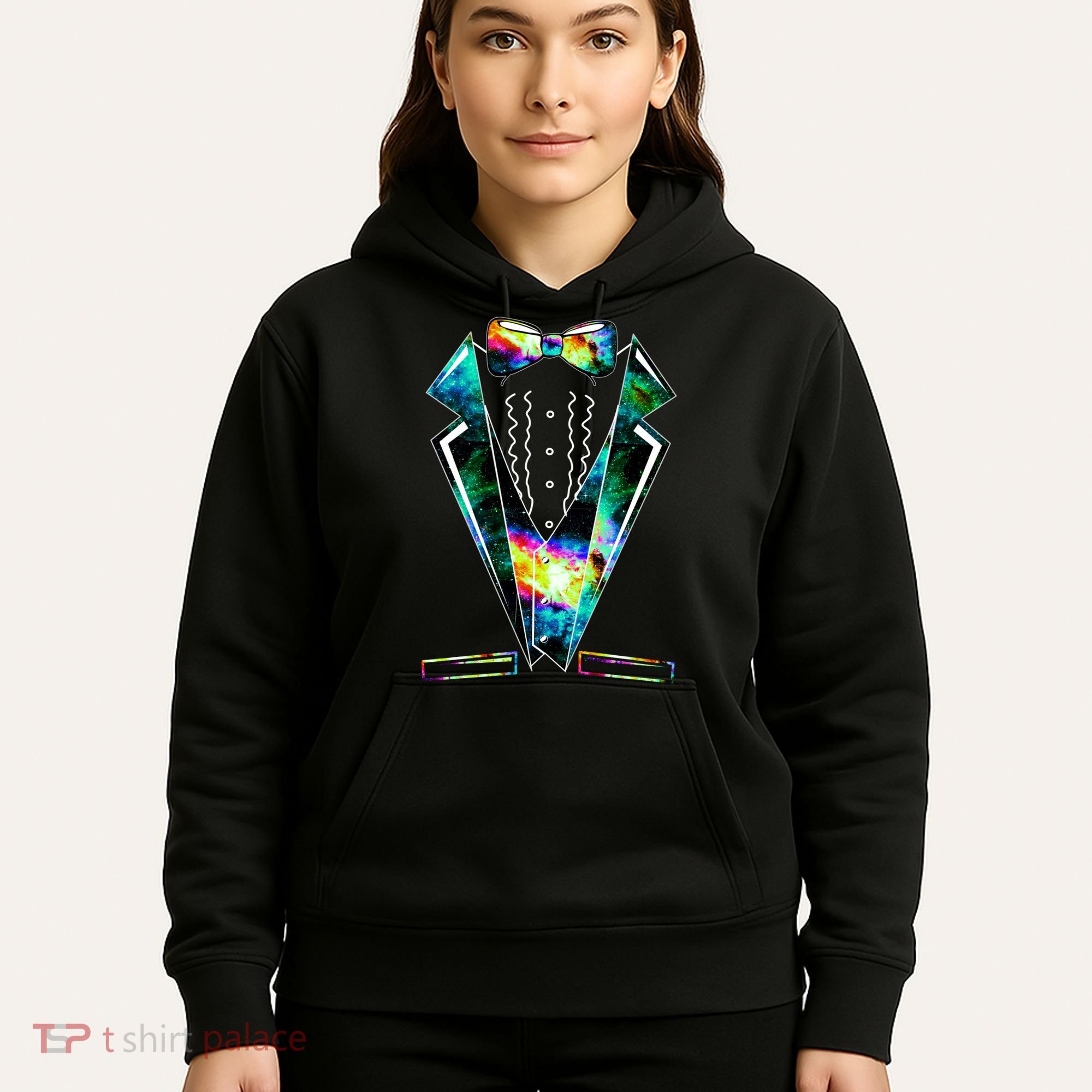 Space Galaxy Tuxedo Hoodie