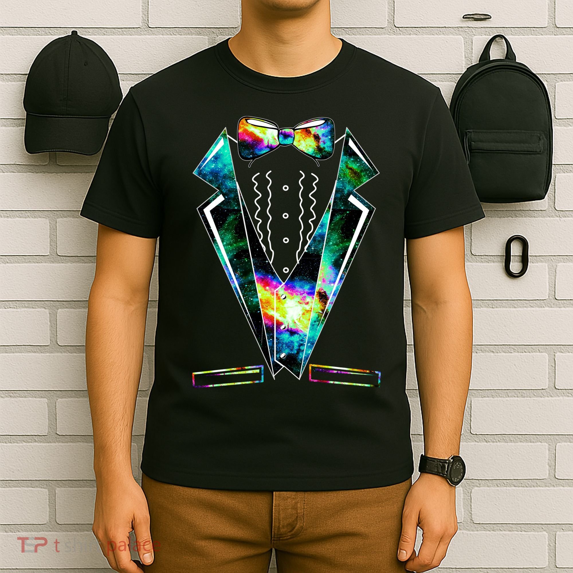 Space Galaxy Tuxedo T-Shirt