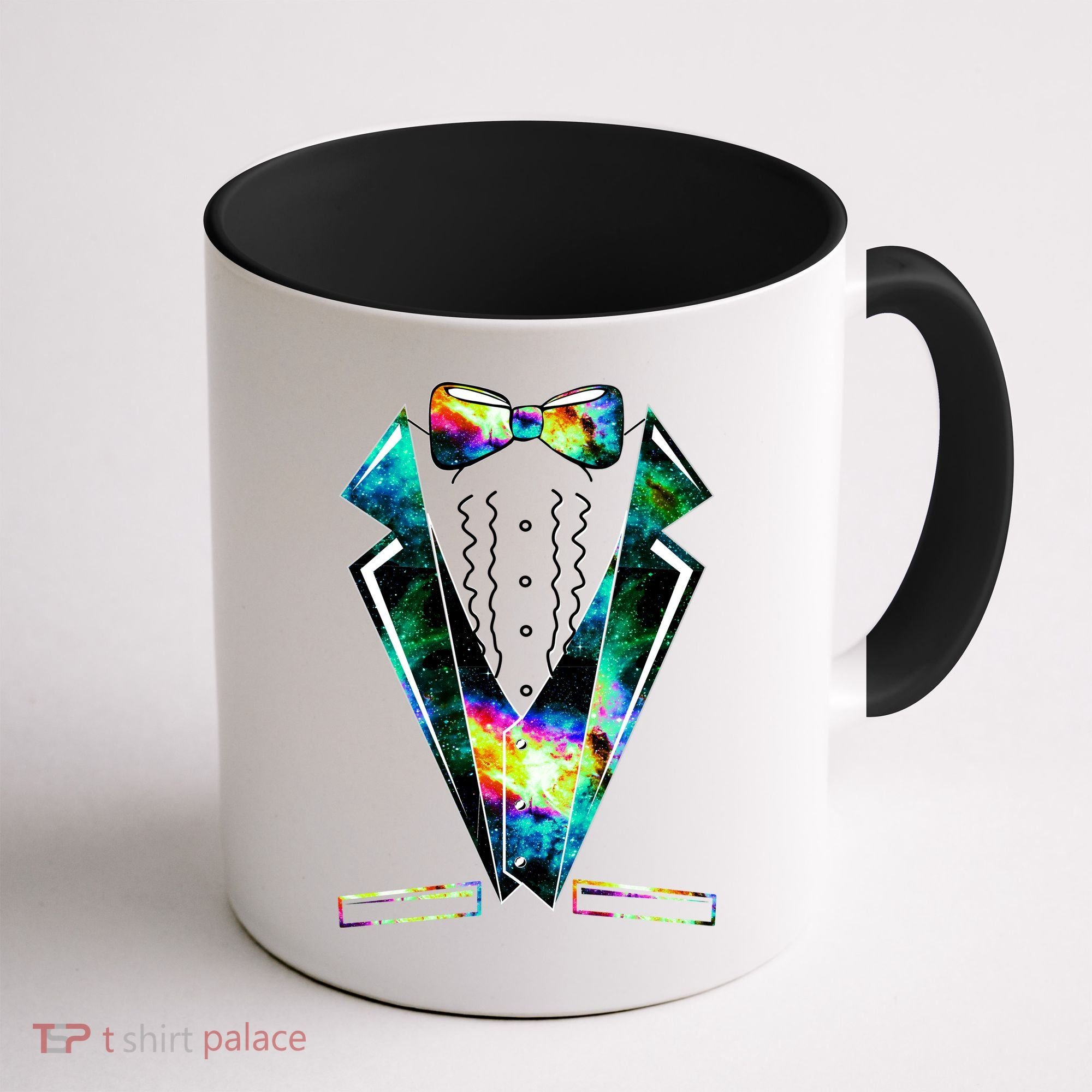 Space Galaxy Tuxedo Coffee Mug