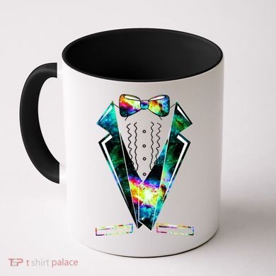 Space Galaxy Tuxedo Coffee Mug