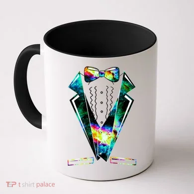 Space Galaxy Tuxedo Coffee Mug