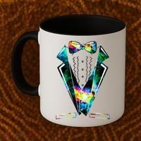 Space Galaxy Tuxedo Coffee Mug thumb 2