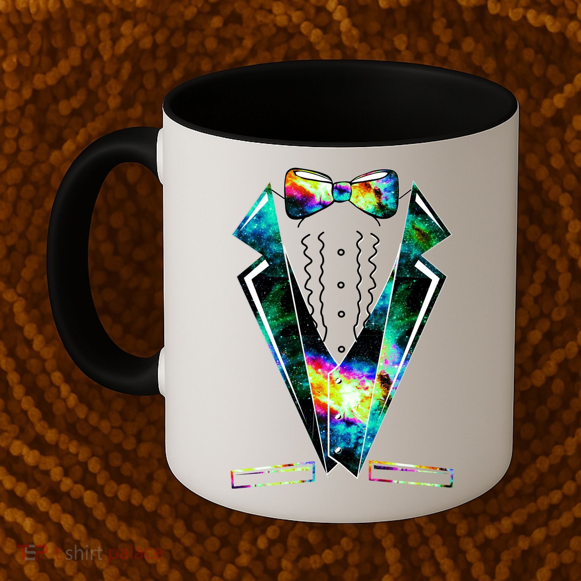 Space Galaxy Tuxedo Coffee Mug
