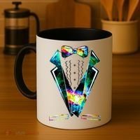 Space Galaxy Tuxedo Coffee Mug thumb 4