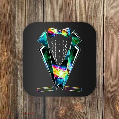 Space Galaxy Tuxedo Coaster