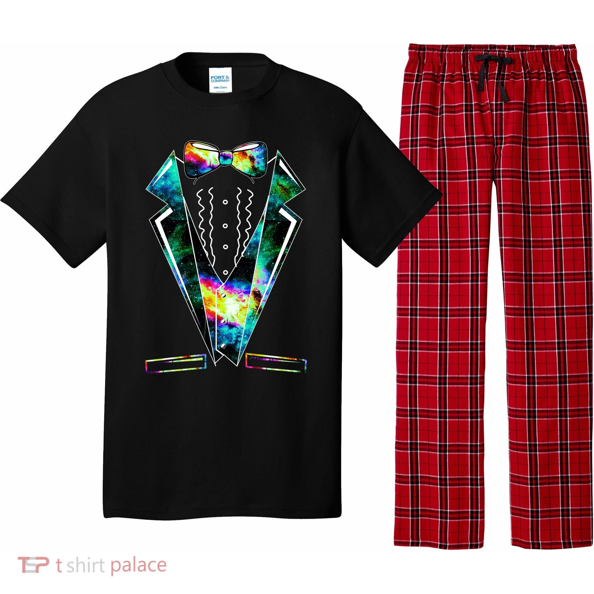Space Galaxy Tuxedo Pajama Set