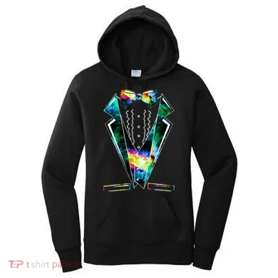 Space Galaxy Tuxedo Women's Hoodie