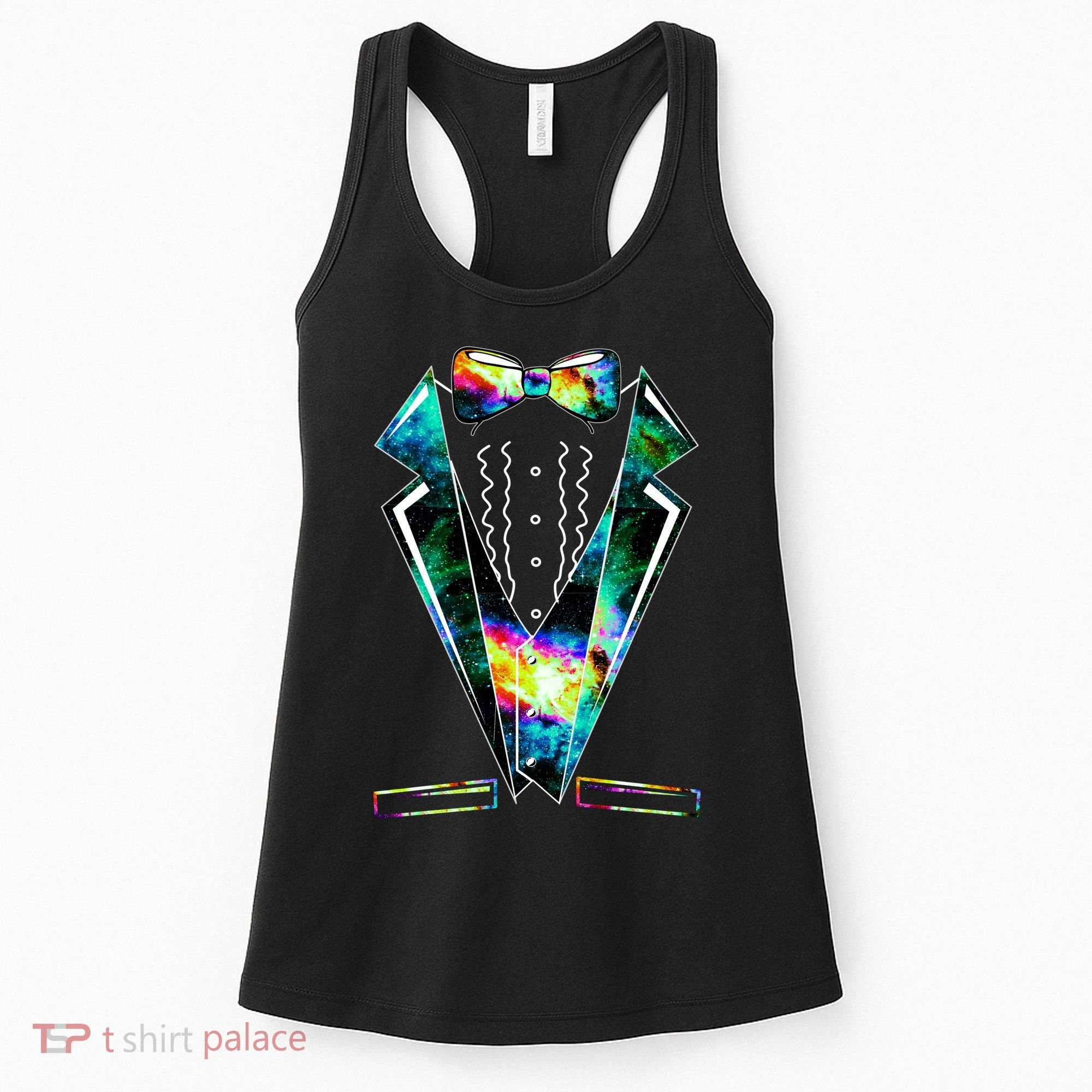 Space Galaxy Tuxedo Women's Tank Top