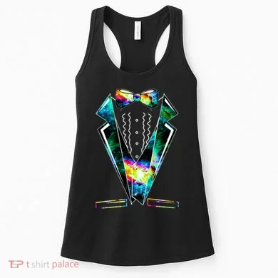 Space Galaxy Tuxedo Women's Tank Top