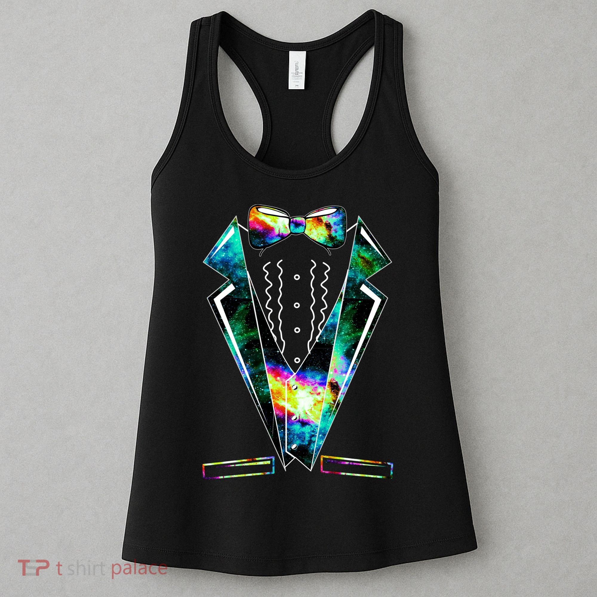 Space Galaxy Tuxedo Women's Tank Top