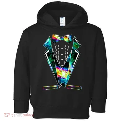 Space Galaxy Tuxedo Toddler Hoodie