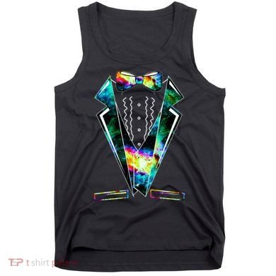 Space Galaxy Tuxedo Tank Top
