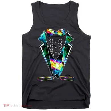 Space Galaxy Tuxedo Tank Top