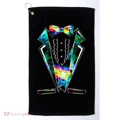 Space Galaxy Tuxedo Golf Towel