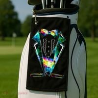 Space Galaxy Tuxedo Golf Towel thumb 2