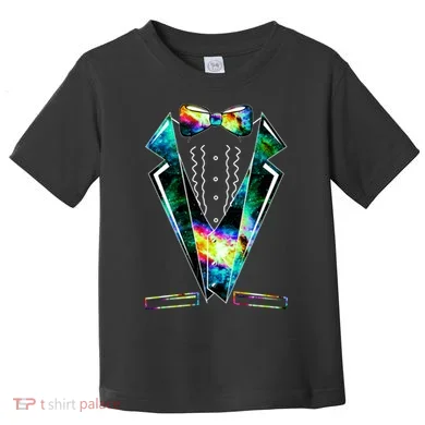 Space Galaxy Tuxedo Toddler T-Shirt