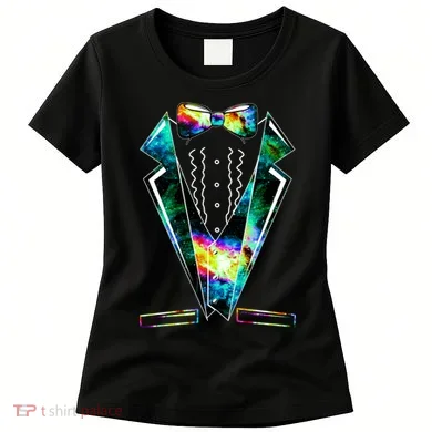 Space Galaxy Tuxedo Women's T-Shirt
