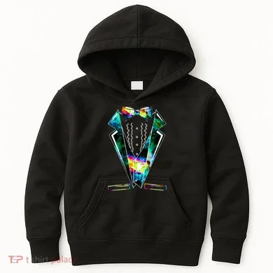 Space Galaxy Tuxedo Kids Hoodie