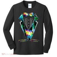 Space Galaxy Tuxedo Kids Long Sleeve Shirt thumb 0