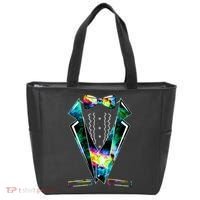 Space Galaxy Tuxedo Tote Bag thumb 0