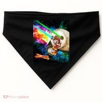 Space Hunger Dinner In Space Sloth Laser Pizza USA-Made Doggie Bandana thumb 0