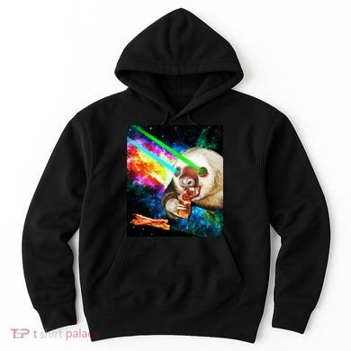 Space Hunger Dinner In Space Sloth Laser Pizza Hoodie