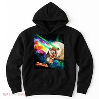 Space Hunger Dinner In Space Sloth Laser Pizza Hoodie thumb 0