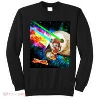 Space Hunger Dinner In Space Sloth Laser Pizza Sweatshirt thumb 0