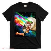 Space Hunger Dinner In Space Sloth Laser Pizza T-Shirt thumb 0