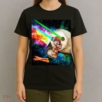 Space Hunger Dinner In Space Sloth Laser Pizza T-Shirt thumb 4