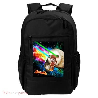 Space Hunger Dinner In Space Sloth Laser Pizza Backpack