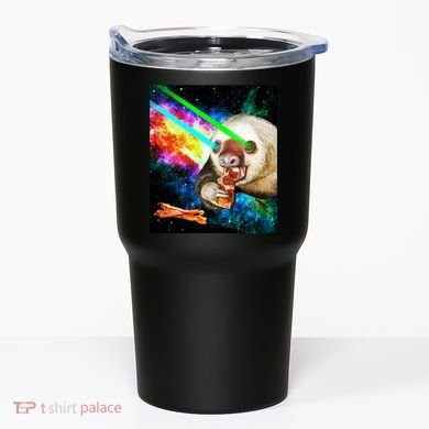 Space Hunger Dinner In Space Sloth Laser Pizza Tumbler