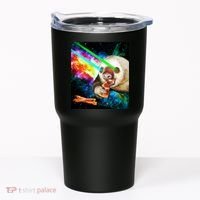 Space Hunger Dinner In Space Sloth Laser Pizza Tumbler thumb 0