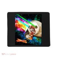 Space Hunger Dinner In Space Sloth Laser Pizza Mousepad thumb 0