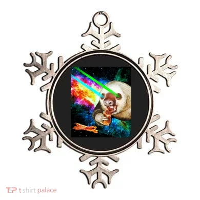 Space Hunger Dinner In Space Sloth Laser Pizza Ornament