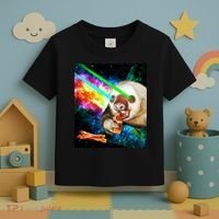 Space Hunger Dinner In Space Sloth Laser Pizza Toddler T-Shirt thumb 3