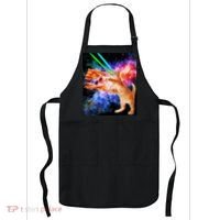 Space Hunger Flying Cat Pizza Bacon1 Apron thumb 0