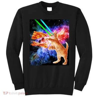 Space Hunger Flying Cat Pizza Bacon1 Sweatshirt