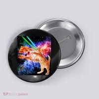 Space Hunger Flying Cat Pizza Bacon1 Button thumb 0