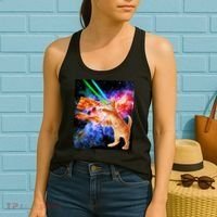 Space Hunger Flying Cat Pizza Bacon1 Women's Tank Top thumb 2
