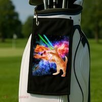 Space Hunger Flying Cat Pizza Bacon1 Golf Towel thumb 2