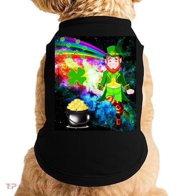 Space Hunger Irish in Space Rainbow Laser Doggie Tank