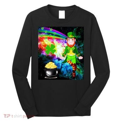 Space Hunger Irish in Space Rainbow Laser Long Sleeve Shirt