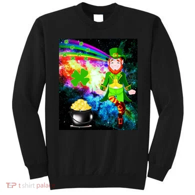 Space Hunger Irish in Space Rainbow Laser Sweatshirt