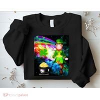 Space Hunger Irish in Space Rainbow Laser Sweatshirt thumb 2