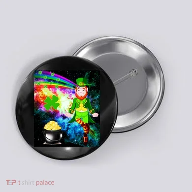 Space Hunger Irish in Space Rainbow Laser Button